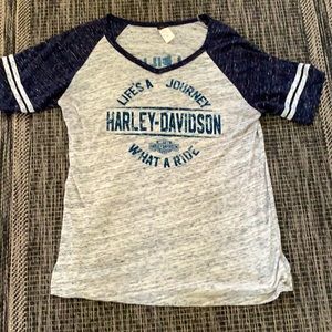 Harley Davidson raglan tee